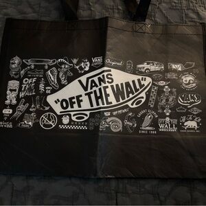 Vans Black Graphic Tote Bag
